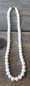 Faux pearl necklace